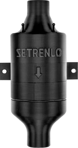 Setrenlo Setrelino Inline-Klo-Entlüftung mit Aktivkohle 24 Volt Turbo > 60 m³/h - Toilettenentlüftungen & Zubehör von Setrenlo – Produktbild 1 von 1