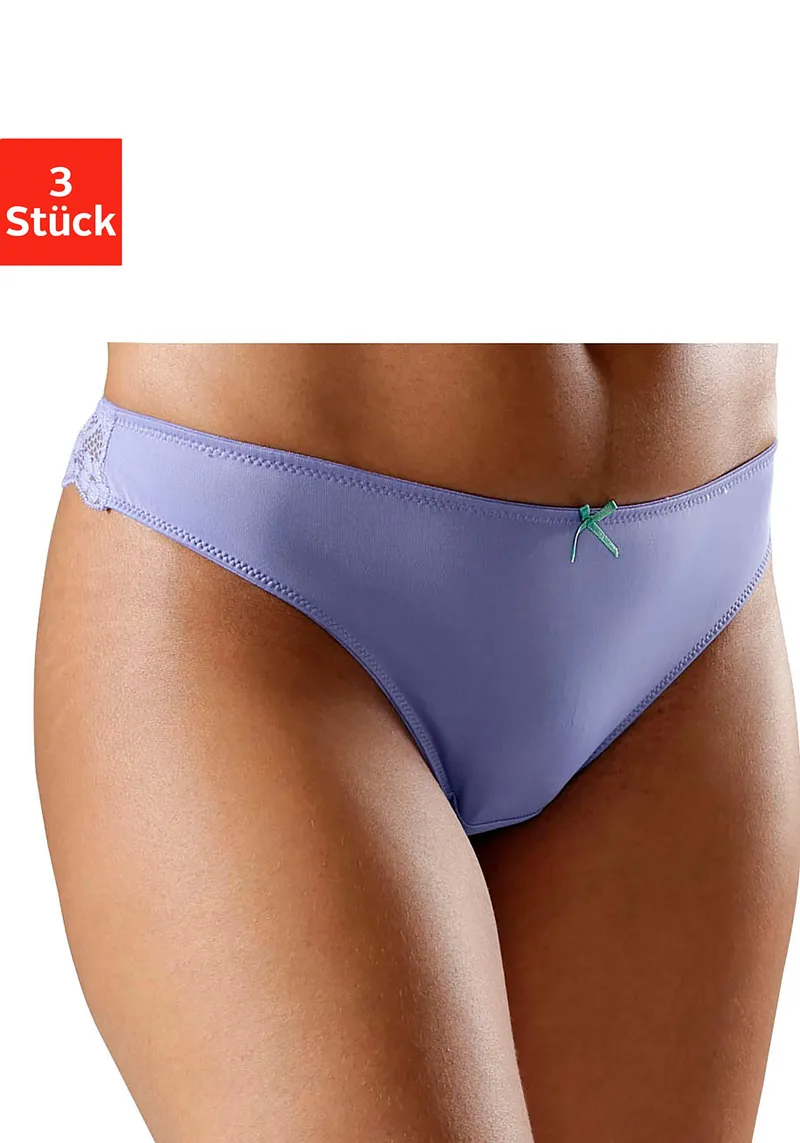petite fleur by Lascana String blau+mandarine+weiß, Blau+mandarine+weiß, – Produktbild 3 von 3