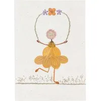 El Puente El Puente Grußkarte "Blumenmädchen" | Fair Trade & Handmade aus Philippinen – Produktbild 1 von 1