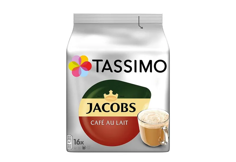 Tassimo Tassimo Kaffee Kapseln Jacobs Café Au Lait T Discs 5 x 16 Getränke, (Packung, 5er Pack) – Produktbild 2 von 5