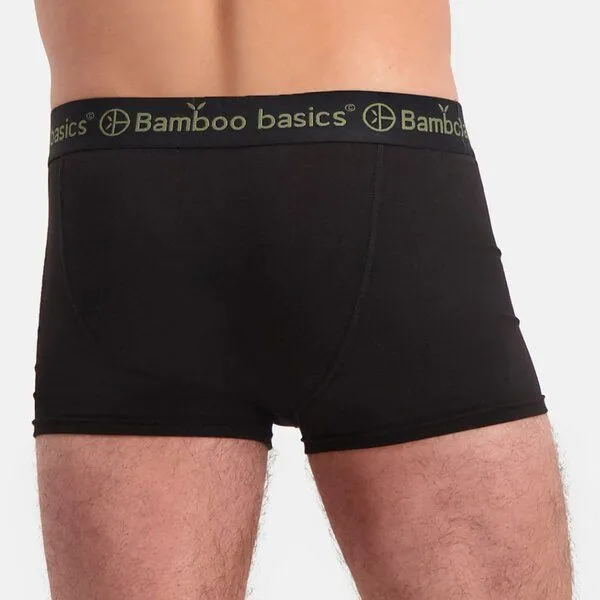 Bamboo Basics Bamboo Basics Enganliegende Herren Trunkshorts LIAM aus Bambusviskose / Biobaumwolle (3er Pack), Schwarz, – Produktbild 4 von 4
