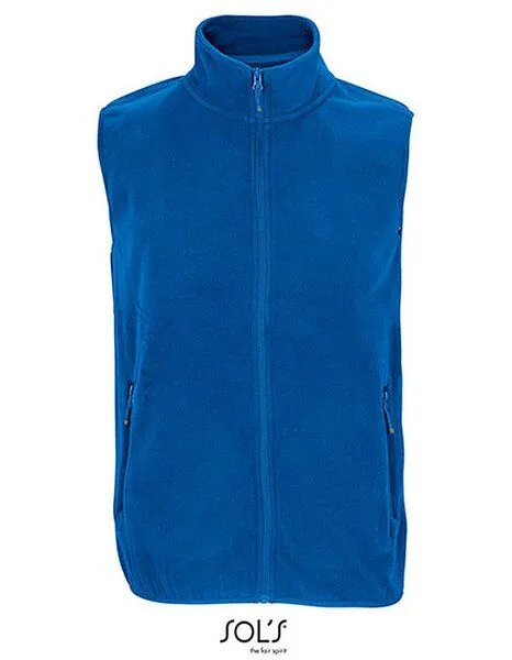 Sol's Sol's Unisex Factor Zipped Fleeceweste Bodywarmer Gilet aus recyceltem PET Vegan, Royal blau, – Produktbild 2 von 3