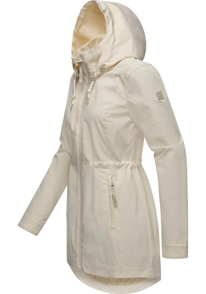 ragwear ragwear Kurzmantel Dakkota B Übergangsjacke wasserdicht mit feiner Rillenstruktur, Braun, – Produktbild 2 von 4