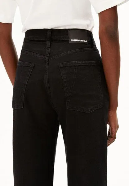 ARMEDANGELS ARMEDANGELS MAIRAA Damen Mom Jeans recycelter Baumwoll Mix, Black, – Produktbild 3 von 4