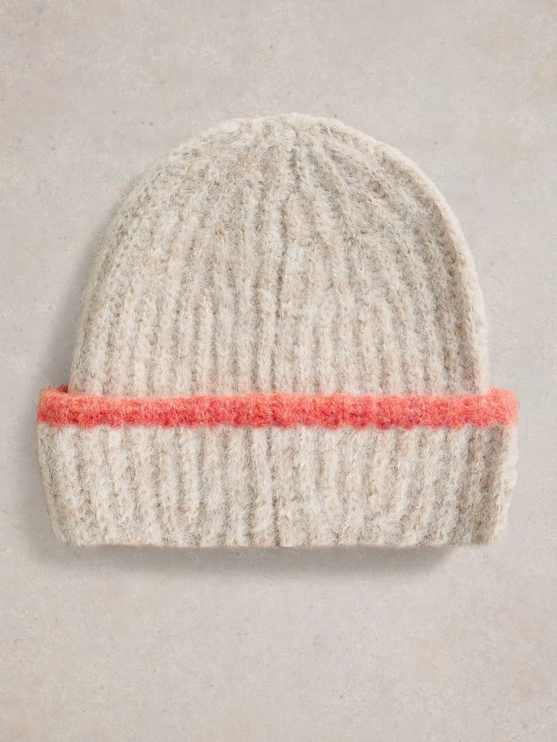 White Stuff Strickmütze Colour-Block - Einheitsgröße, Natur multi, – Produktbild 2 von 2