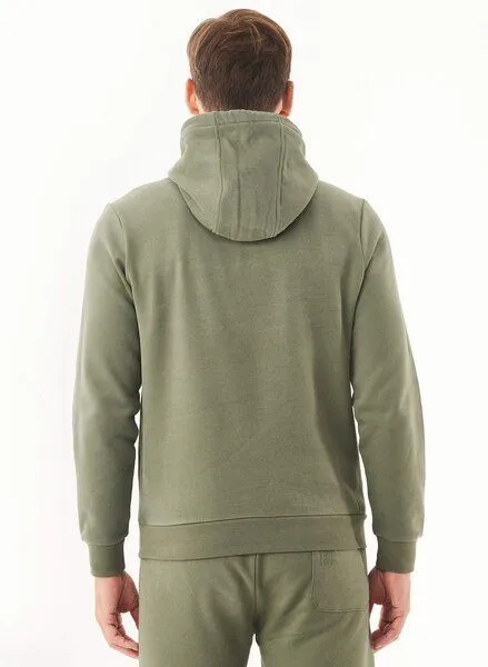 ORGANICATION ORGANICATION ESSENTIALS-HOOLDEN-Soft Touch Hoodie aus Bio-Baumwolle, Grün(olive), – Produktbild 4 von 4