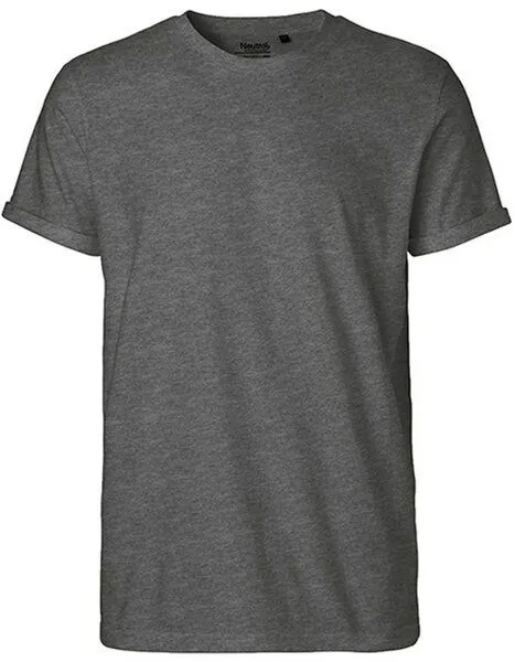 Neutral Neutral® Unisex T-Shirt Rollärmel Bio Baumwolle, Dark heather, – Produktbild 2 von 4
