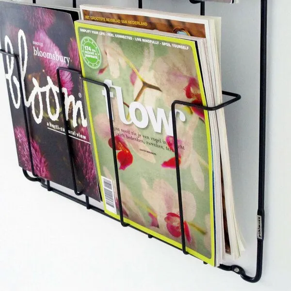 Puhlmann Puhlmann Magazinhalter 6er aus Stahldraht, Schwarz, – Produktbild 3 von 4