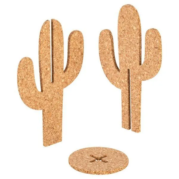 Kork-Deko Kork-Deko Schredder Kaktus aus Naturmaterial | Spielzeug für Papageien & Wellensittiche – Produktbild 3 von 5