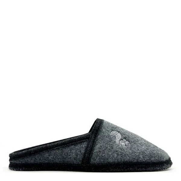 thies "thies ® Mountain Wool Slipper 1" aus reiner, ökologischer Schurwolle, made in Austria, Grey (grau), – Produktbild 1 von 4