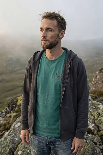 KOKOworld KOKOworld Kapuzenjacke Goa-Zip-Unisex, Charcoal sun&soil (grau), – Produktbild 3 von 4