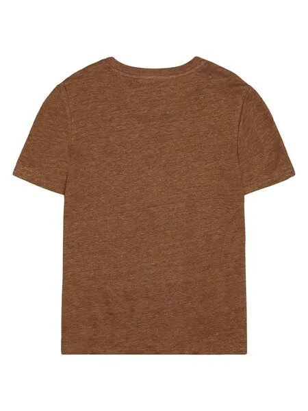 KnowledgeCotton Apparel KnowledgeCotton Apparel Regular Leinen-T-Shirt aus Bio-Leinen - GOTS/Vegan, Beige (tuffet), – Produktbild 3 von 4