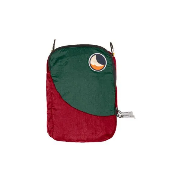 Ticket to the Moon Ticket to the Moon Packwürfel "Travel Cube Medium" upcycled, Bordeaux/dunkelgrün, – Produktbild 2 von 2