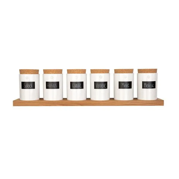 klotzaufklotz klotzaufklotz Vorratsdosenregal Eiche, Brown, – Produktbild 5 von 8