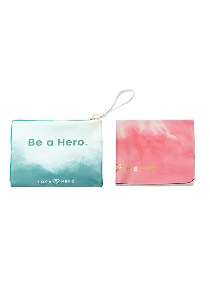 Yoga Hero Yoga Hero Reise Yogamatte 1mm, Ibiza gold (rosa), – Produktbild 2 von 4