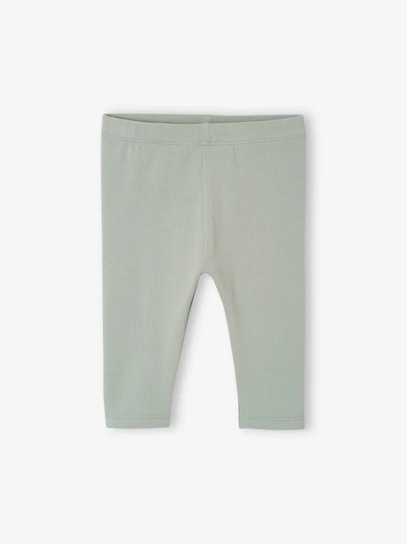 Vertbaudet 2er-Pack Baby Leggings BASIC salbei, Salbeigrün, – Produktbild 3 von 3