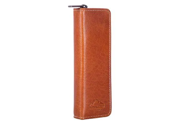 Alpenleder Alpenleder Stifteetui ZWOA, Cognac (braun), – Produktbild 2 von 3