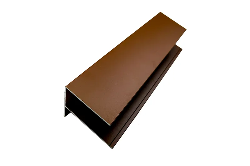woodstore24 woodstore24 Alu F-Profil, farbbeschichtet, 6,5 cm (B) x 85 mm (H) x 3,0 m (L), (passend für Serie WE30 / WE56) - Farbe TEAK – Produktbild 1 von 1