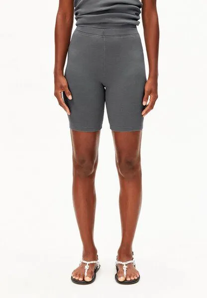 ARMEDANGELS ARMEDANGELS GMT DYE RIB Damen Short aus Bio-Baumwoll Mix, Space steel, – Produktbild 1 von 4