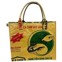 Beadbags Beadbags Einkaufstasche Ri94 recycelter Reissack, Dunkelgelb, – Produktbild 1 von 1