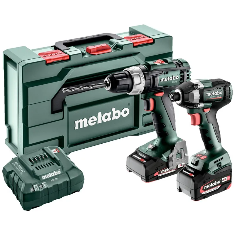 Metabo Metabo Akku Combo Set 2.8.2 18V, BS 18 L + SSD 18 LT 200 BL, metaBOX 145 L – Produktbild 1 von 1