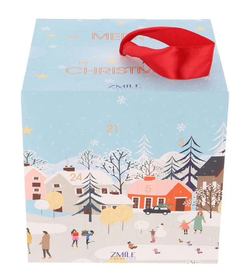 ZMILE COSMETICS Kosmetik-Adventskalender ZMILE COSMETICS Adventskalender Cube Winter Wonderland (24-tlg), Blau|bunt, – Produktbild 3 von 5