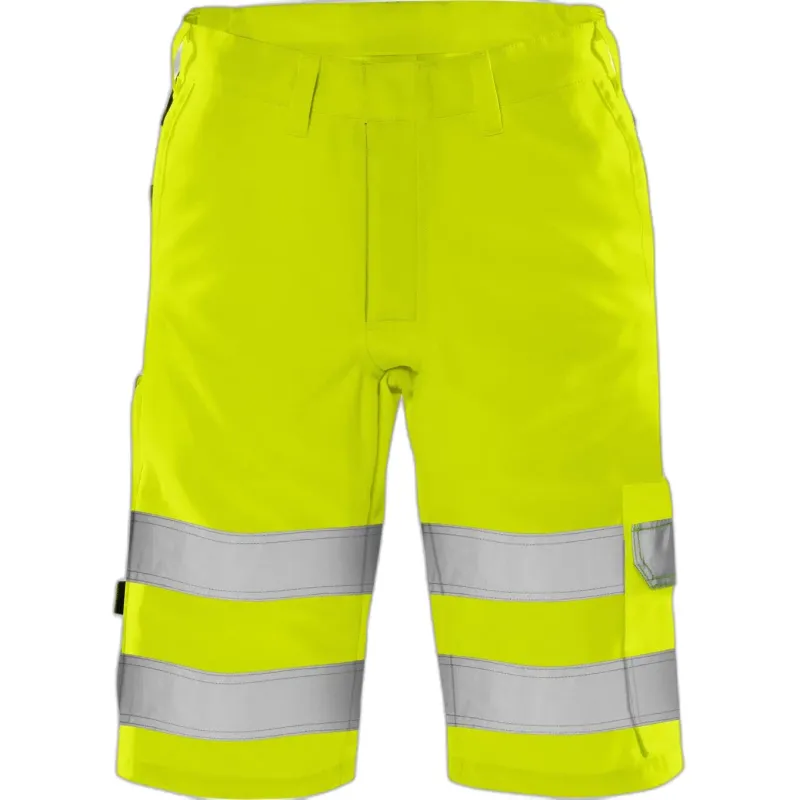 Fristads Bermudas mit hoher Sichtbarkeit Klasse 2 Fristads Green 2650 GPLU, Jaune, – Produktbild 1 von 1