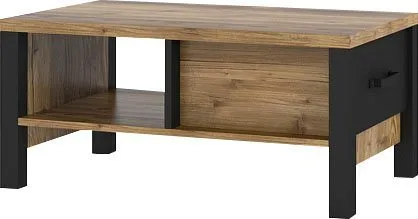Home affaire Couchtisch Olin, Breite 90 cm, Beige|schwarz, – Produktbild 4 von 5