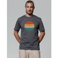 watapparel watapparel T-Shirt Retro Sunset Ocean, Anthracite, – Produktbild 1 von 1