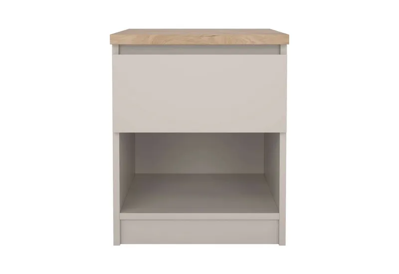Home affaire Nachttisch Naia, Nachtkommode, Nachtschrank, Beistelltisch, mit 1 Schublade, Breite 40 cm, Höhe 50 cm, Braun, – Produktbild 6 von 8