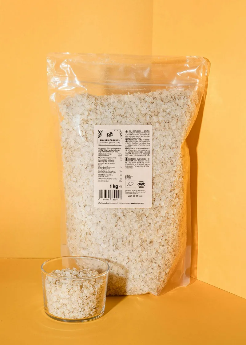 KoRo Bio Reisflocken 1 kg – Produktbild 1 von 5