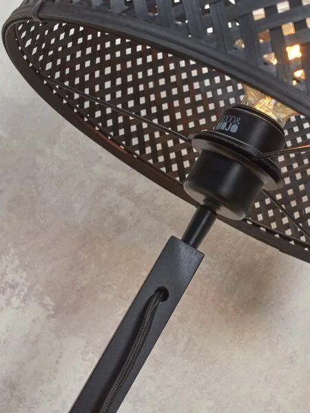 GOOD&MOJO GOOD&MOJO Stehlampe Java rechteckig, Schwarz, – Produktbild 4 von 4