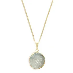 Crystal and Sage Crystal and Sage Achat Halskette rund, vergoldet oder versilbert – Produktbild 1 von 1