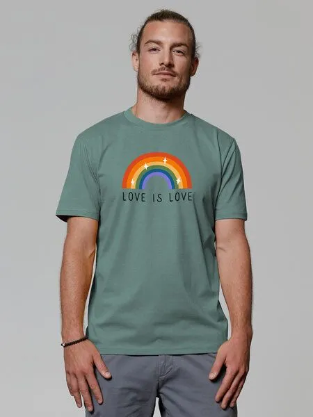 watapparel watapparel T-Shirt Unisex Love is Love, Green bay, – Produktbild 2 von 3