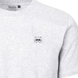 HANDGEDRUCKT HANDGEDRUCKT "Flauschspion" Unisex T-Shirt aus reiner Baumwolle (kbA) – Produktbild 1 von 1