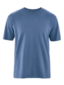 HempAge Hempage Herren vegan T-Shirt Basic Blueberry – Produktbild 1 von 1