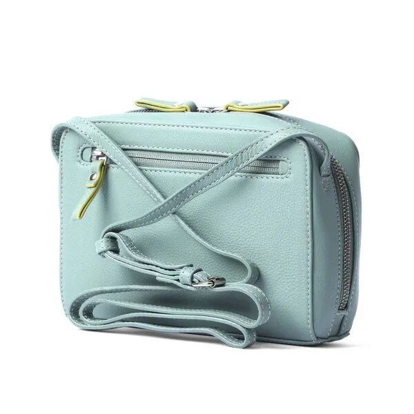 Vargu Vargu Leder-Umhängetasche Loreen 1, Mint green, – Produktbild 4 von 4
