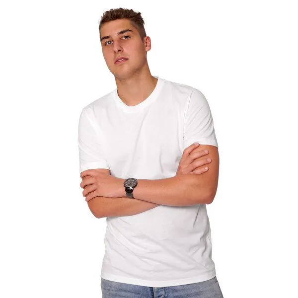 HANDGEDRUCKT HANDGEDRUCKT RESTPOSTEN "Lange Reise" Männer T-Shirt, White, – Produktbild 2 von 2