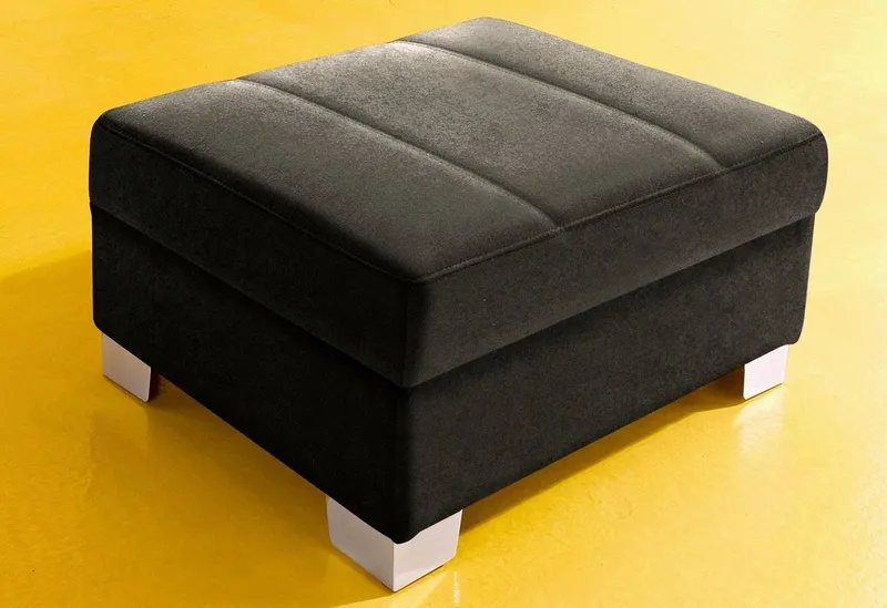 DOMO collection Hocker TURAH 85x61x40 cm, mit moderner Steppung, passend zur Serie, Grau, – Produktbild 1 von 4