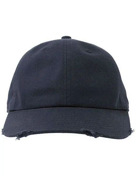 Atlantis Headwear Atlantis Headwear Atlantis Unisex Cap Basecap Cappy Kappe Destoyed Effekt mit unstrukturierter Krone erhätlich in 7 Farben Dad Hat Destroyed-S, Navy, – Produktbild 1 von 3