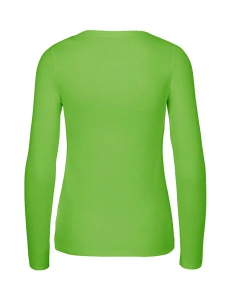 Neutral® - 3FREUNDE Neutral® - 3FREUNDE Frauen Longsleeve, Lime, – Produktbild 3 von 4