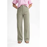 MELA Seersucker Hose mit hohem Bund und weitem Bein PAULAMI | von MELA | Fairtrade & GOTS zertifiziert, Thymian, – Produktbild 1 von 1