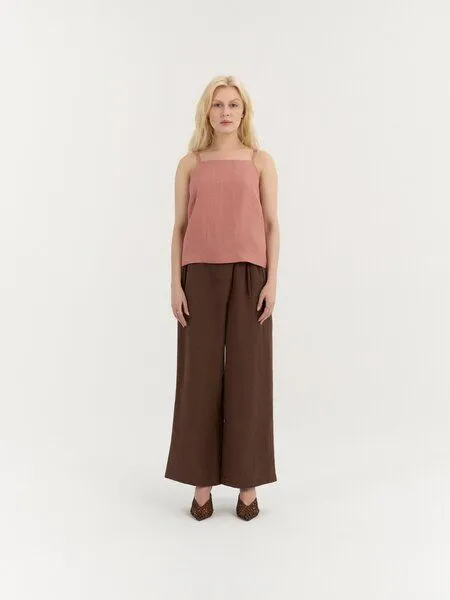 AmourLinen AmourLinen Ärmelloses Leinen-Top AURA, Blush pink (rosa), – Produktbild 1 von 1
