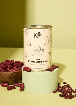 KoRo Verzehrfertige Bio Kidneybohnen in der Dose 240 g – Produktbild 1 von 1