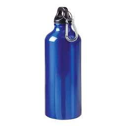elasto elasto Aluminiumflasche "Sporty" 0,6 l - Outdoorflasche mit Karabiner, Blau, – Produktbild 4 von 4