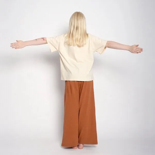 Orbasics Orbasics Wide Leg Pants, Caramel cookie, – Produktbild 3 von 4