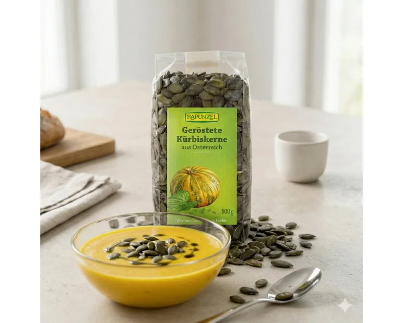 RAPUNZEL RAPUNZEL Bio-Kürbiskerne, geröstet, 500 g – Produktbild 5 von 5