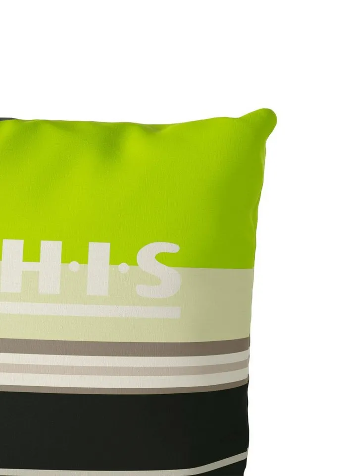 OTTO home Bettwäsche Golfi in Gr. 135x200 oder 155x220 cm, Linon, 2 teilig, sportliche Streifen Bettwäsche aus Baumwolle, Marke H.I.S by OTTO home, Grün, – Produktbild 3 von 6