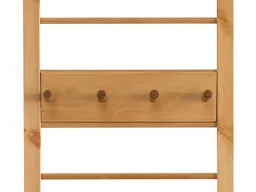 Garderobe "Solvita" Hakenleiste, B 43,6 x T 8 x H 10,1 cm, Kiefer gelaugt – Produktbild 1 von 1
