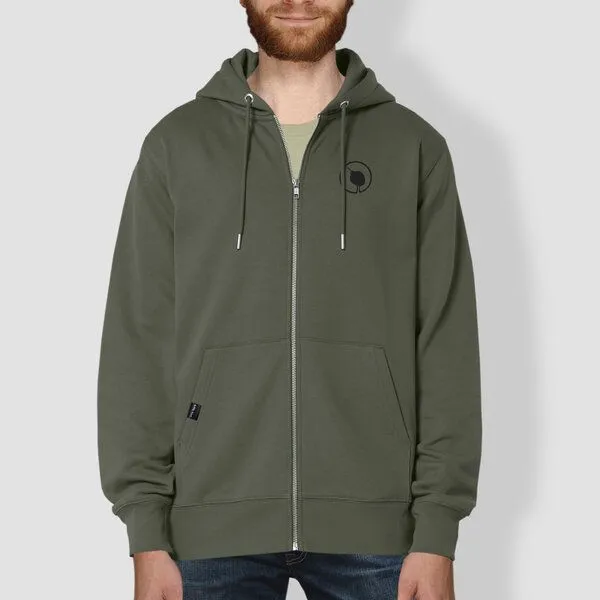 little kiwi little kiwi Herren Hoodie, "Kleiner Kiwi", Khaki-grün, – Produktbild 1 von 3